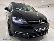 Volkswagen Sharan 2.0 TSI AT Sunroof 2017 Black Push Start